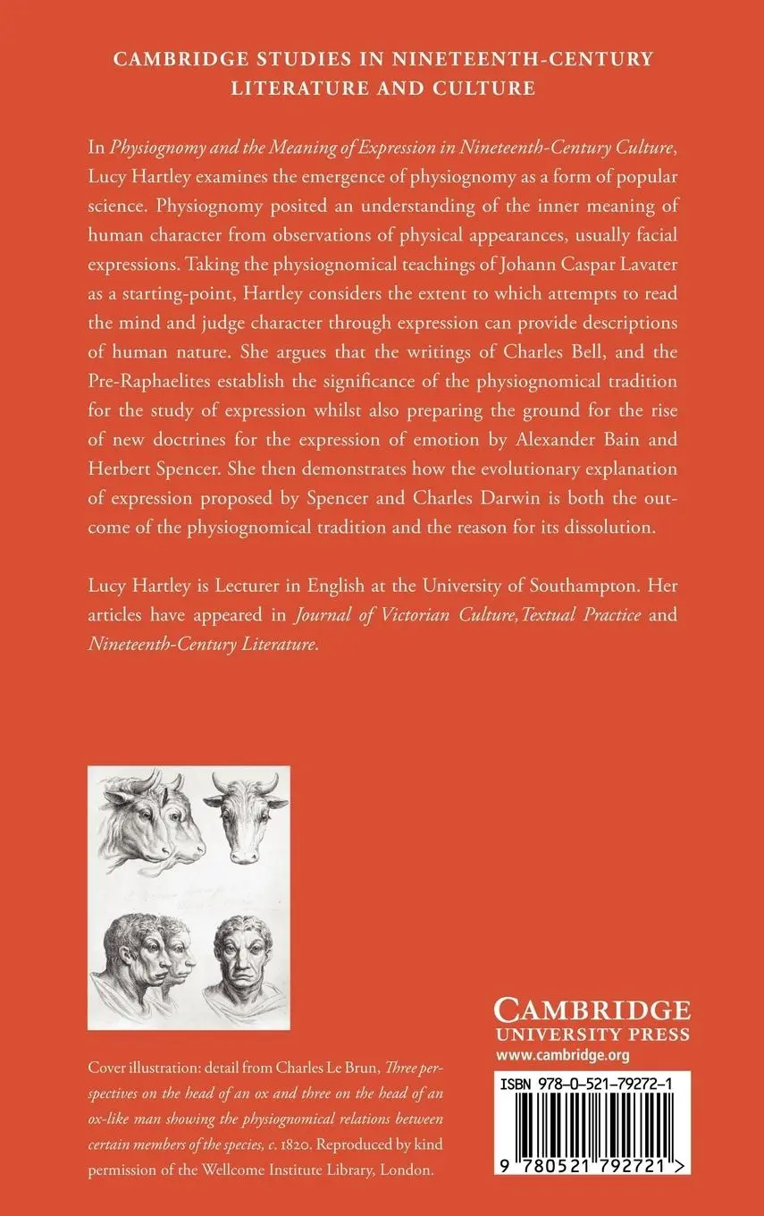 Rückseite: 9780521792721 | Physiognomy and the Meaning of Expression in Nineteenth-Century...