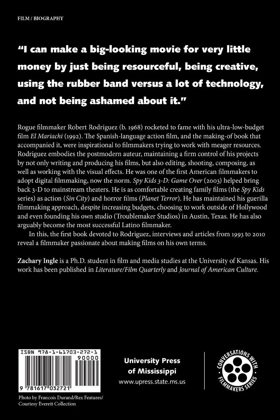 Rückseite: 9781617032721 | Robert Rodriguez | Interviews | Zachary Ingle | Taschenbuch | Englisch
