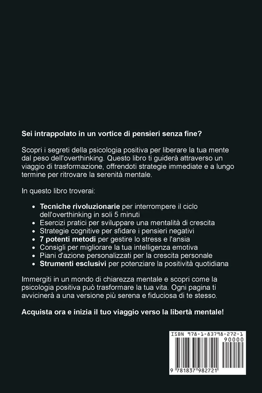 Rückseite: 9781837982721 | Come Smettere Subito di Pensare Troppo | Logan Mind | Taschenbuch