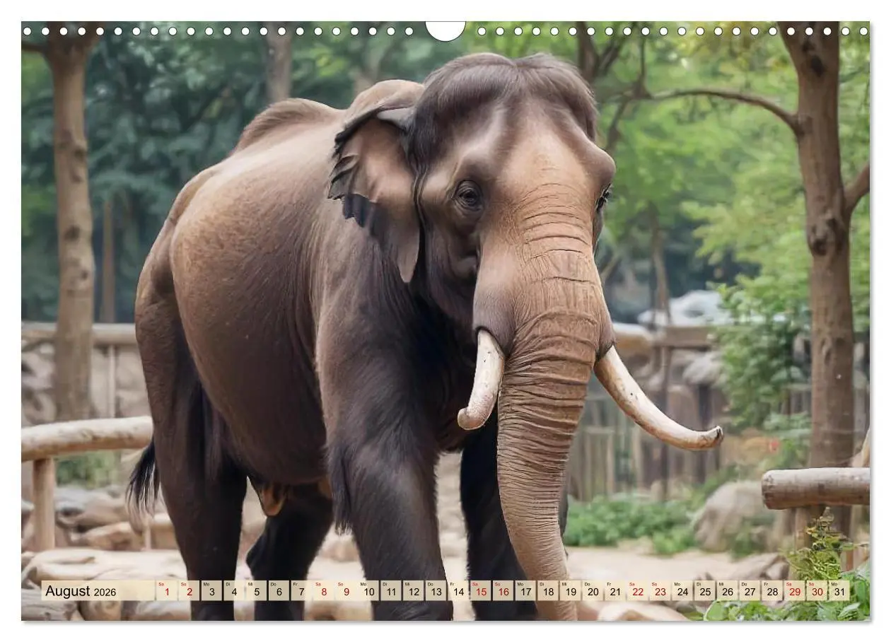Bild: 9783457382721 | Riesen der Eiszeit - Ein Jahr voller Mammut Momente (Wandkalender...