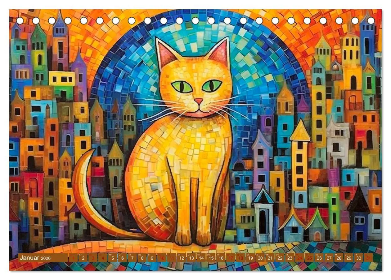 Bild: 9783457522721 | Lustige Katzen im Stil der Meister (Tischkalender 2026 DIN A5...