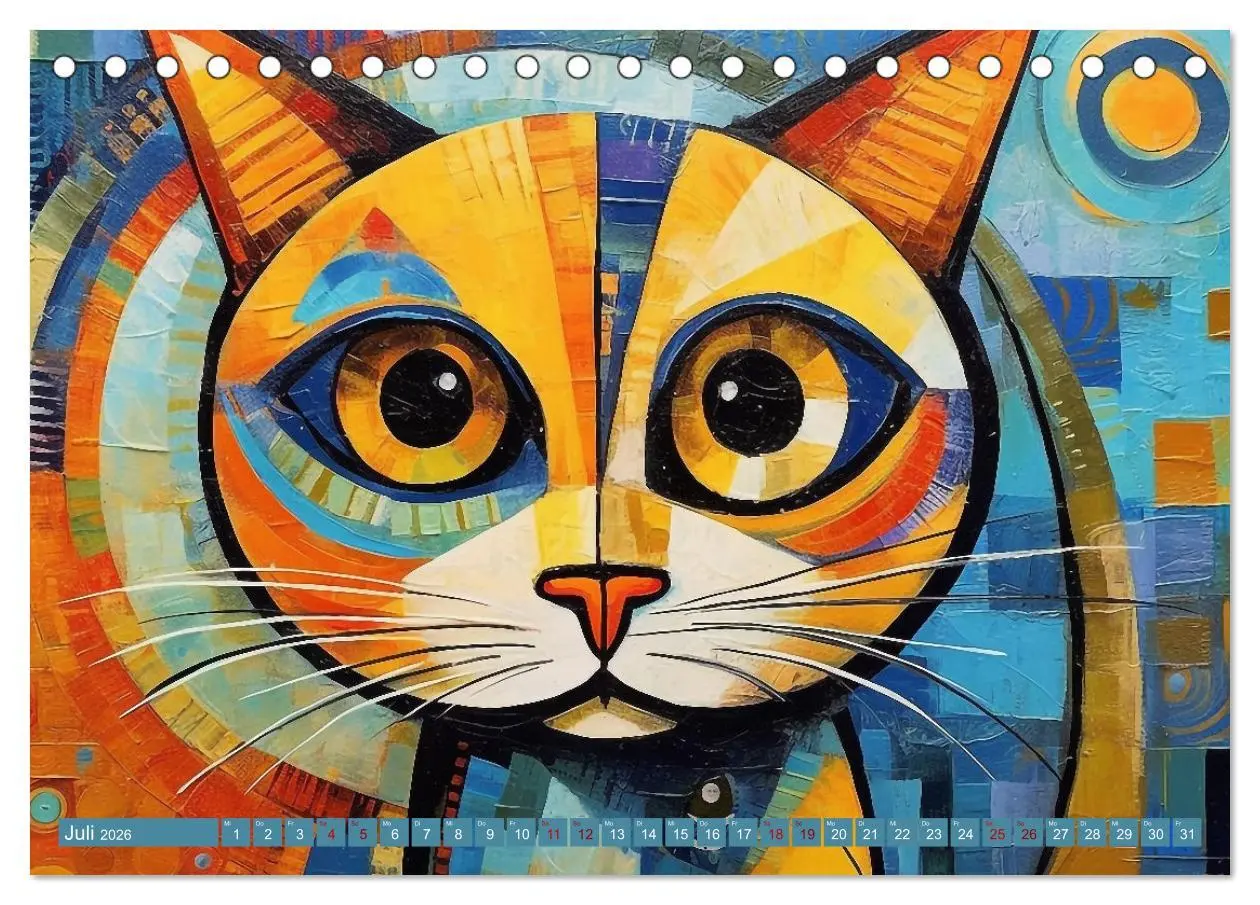Bild: 9783457522721 | Lustige Katzen im Stil der Meister (Tischkalender 2026 DIN A5...