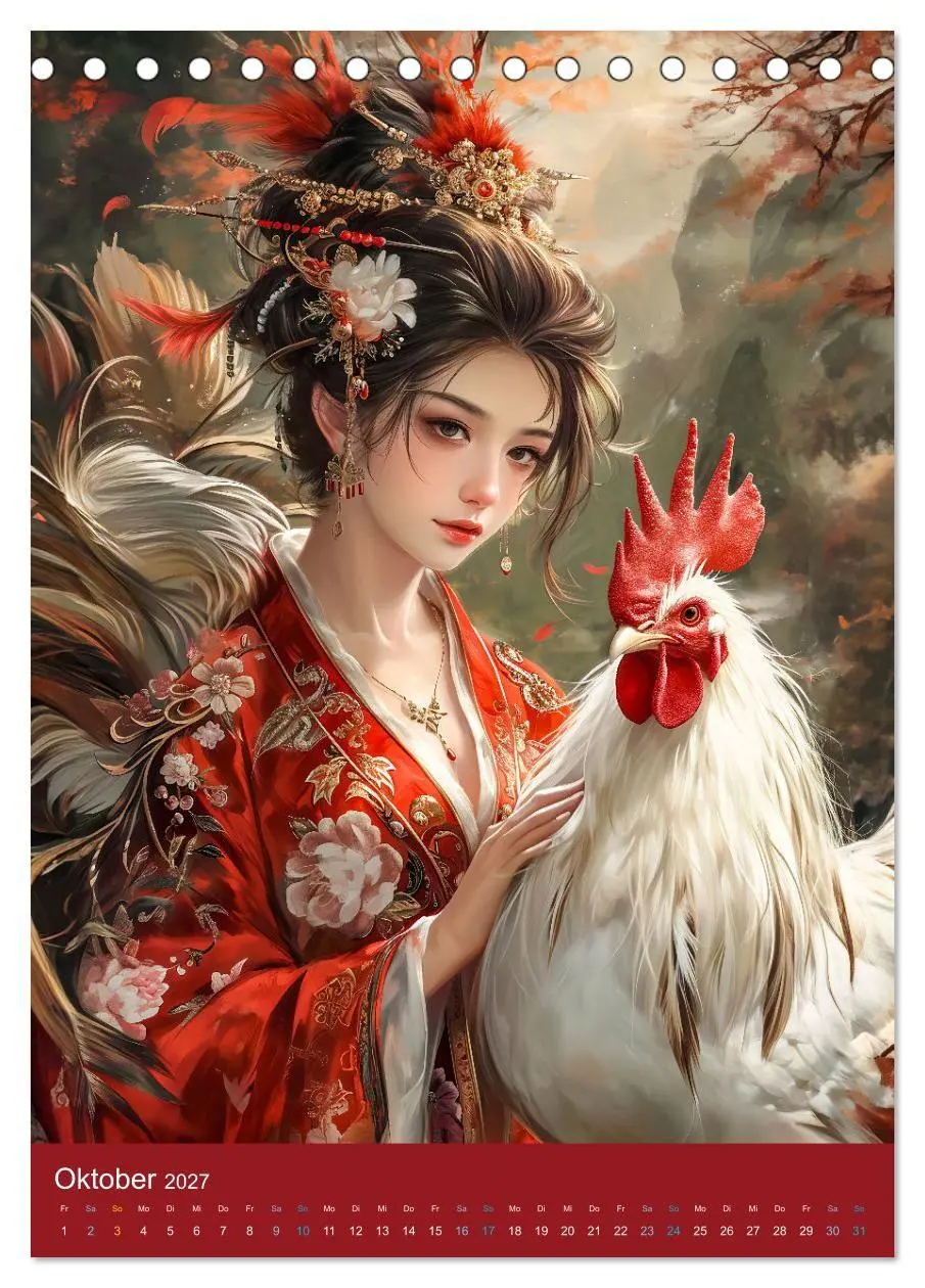 Bild: 9783569182721 | Chinesische Tierkreiszeichen - Fantasie-Zodiak im Stil des alten...