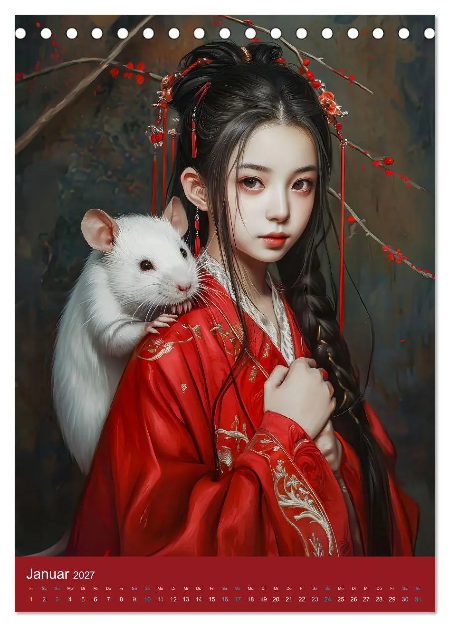 Bild: 9783569182721 | Chinesische Tierkreiszeichen - Fantasie-Zodiak im Stil des alten...