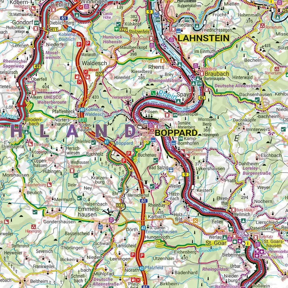 Bild: 9783707922721 | freytag &amp; berndt Freizeitkarte Rhein - Ahr - Mosel 1:140.000 | Berndt