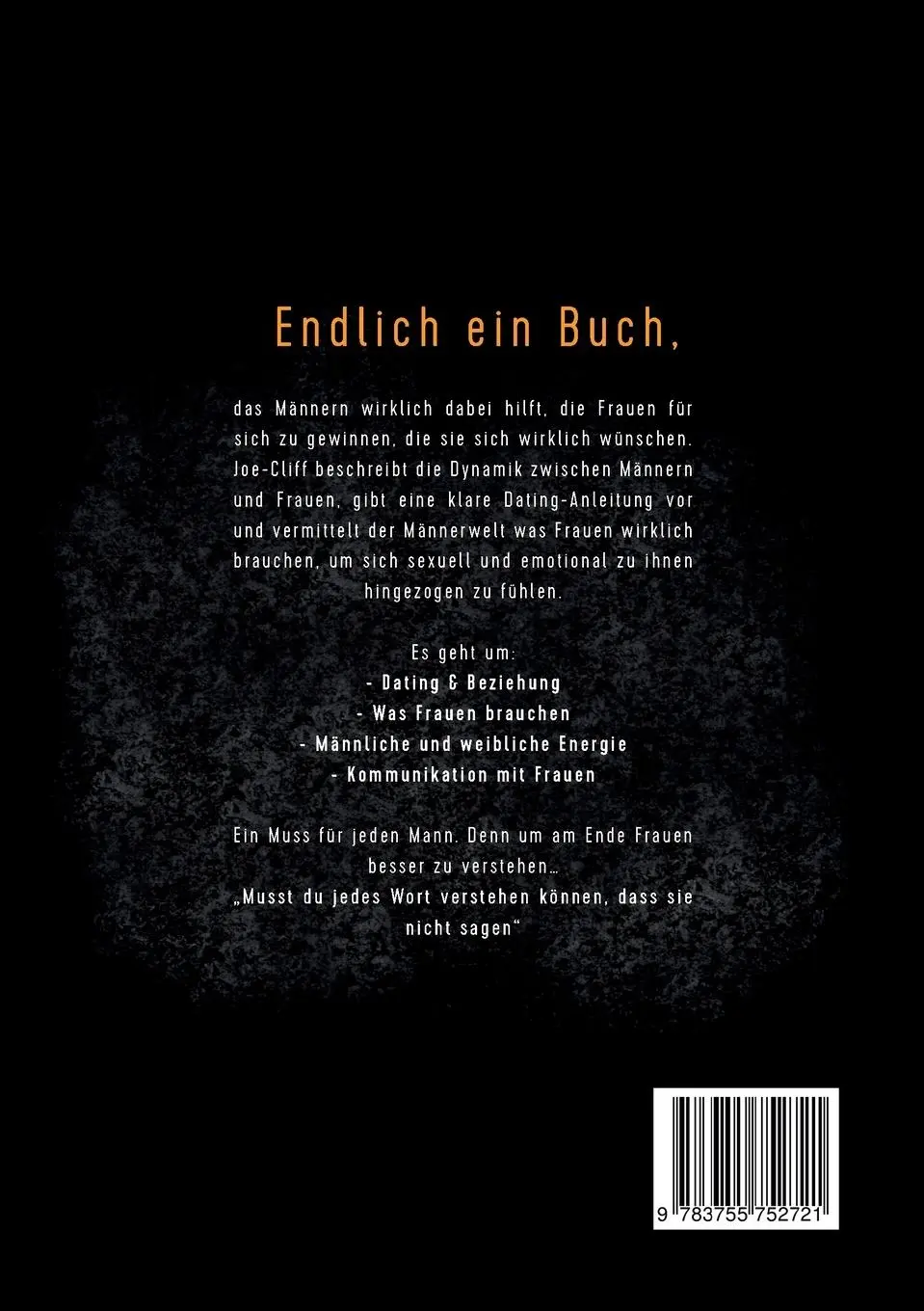 Rückseite: 9783755752721 | Der Mann in dir | Joe Cliff | Taschenbuch | Paperback | 204 S. | 2022