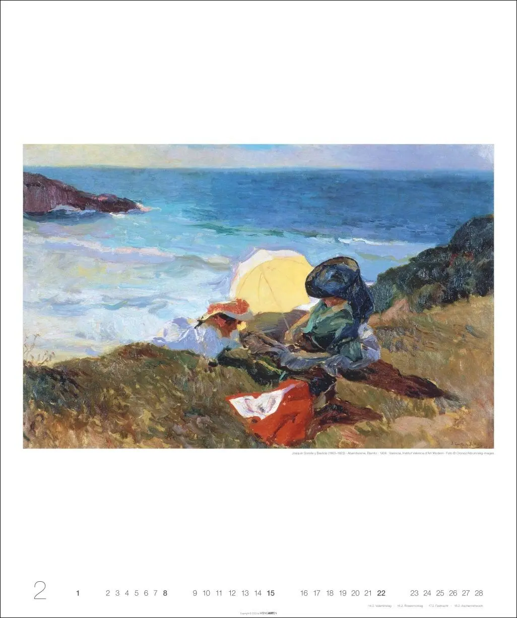 Bild: 9783839902721 | Joaquín Sorolla Edition Kalender 2026 - Sommer · Sonne · Meer | 14 S.