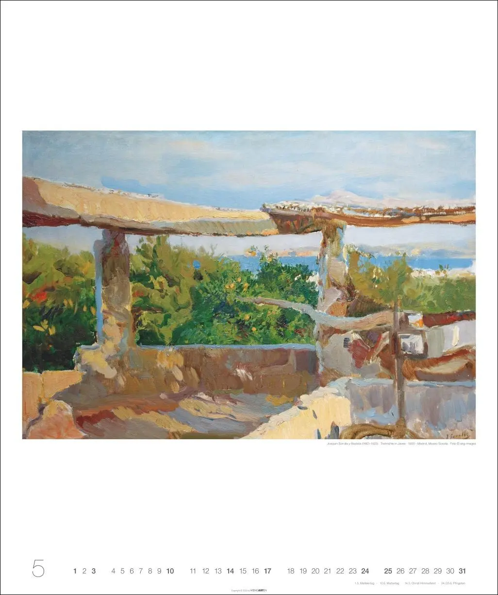 Bild: 9783839902721 | Joaquín Sorolla Edition Kalender 2026 - Sommer · Sonne · Meer | 14 S.