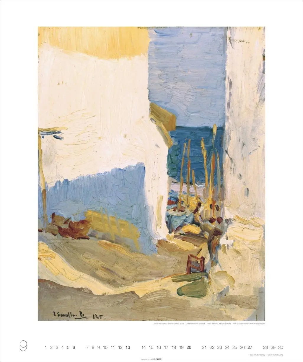 Bild: 9783839902721 | Joaquín Sorolla Edition Kalender 2026 - Sommer · Sonne · Meer | 14 S.