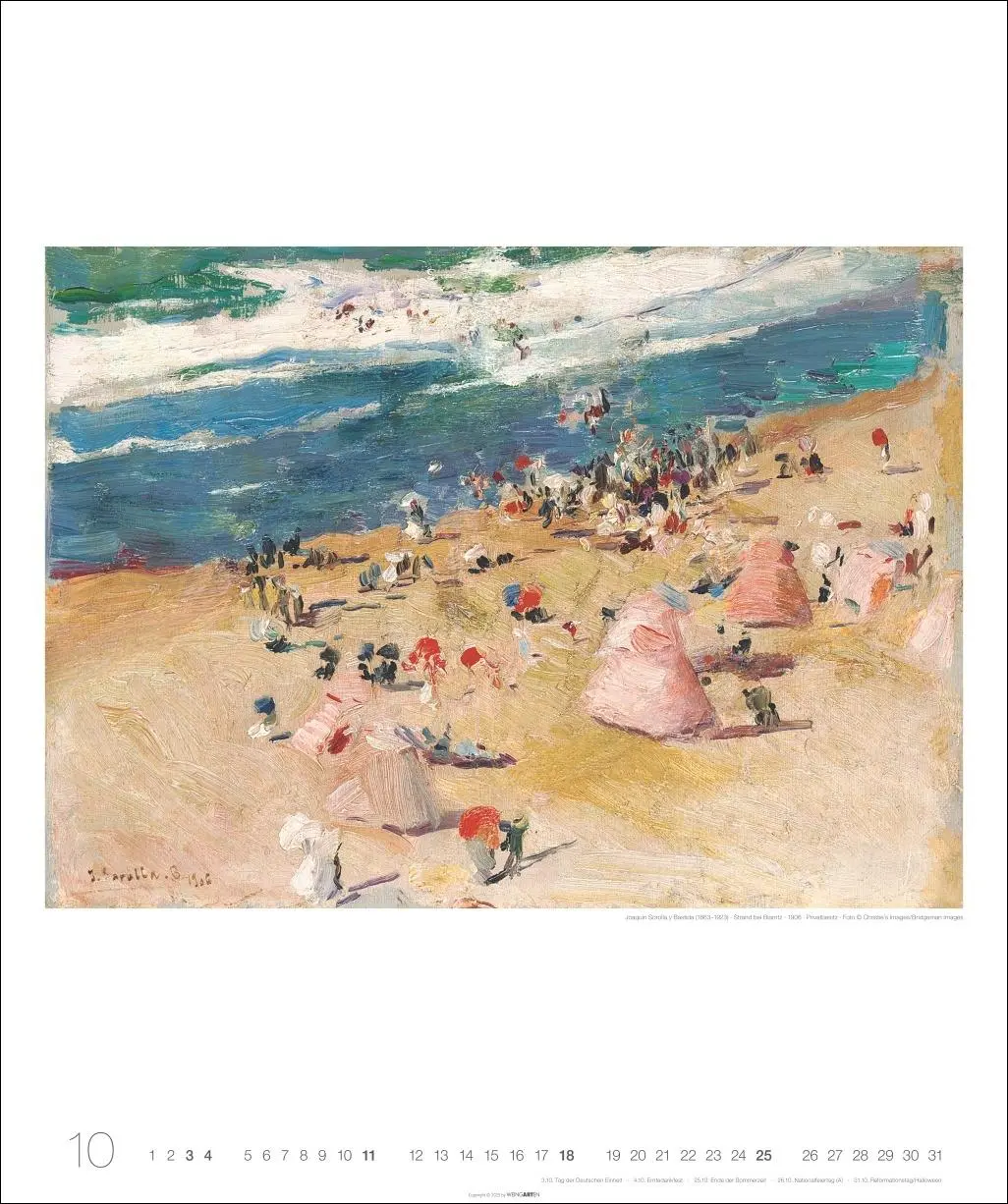 Bild: 9783839902721 | Joaquín Sorolla Edition Kalender 2026 - Sommer · Sonne · Meer | 14 S.