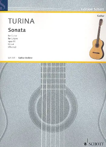 Cover: 9790001172721 | Sonata op. 61 | Urtext | Joaquín Turina | Gitarren-Archiv | Buch