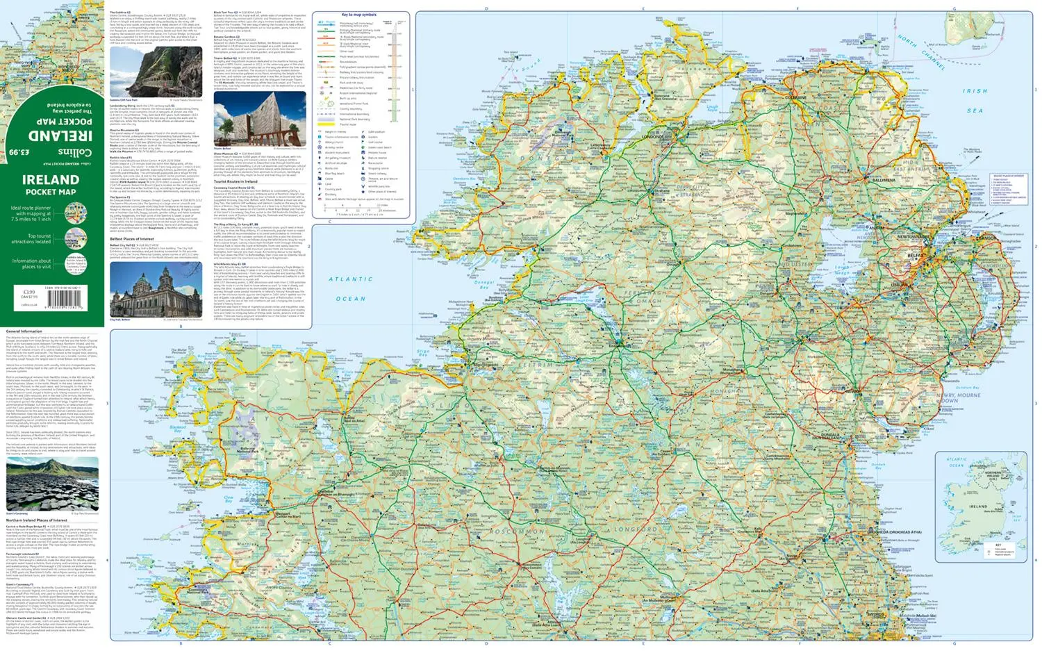 Bild: 9780008412821 | Ireland Pocket Map | The Perfect Way to Explore Ireland | Collins Maps