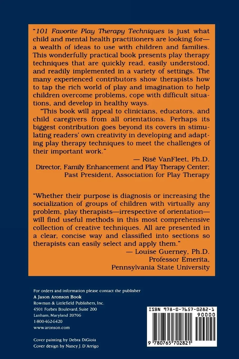 Rückseite: 9780765702821 | 101 Favorite Play Therapy Techniques | Heidi Kaduson (u. a.) | Buch