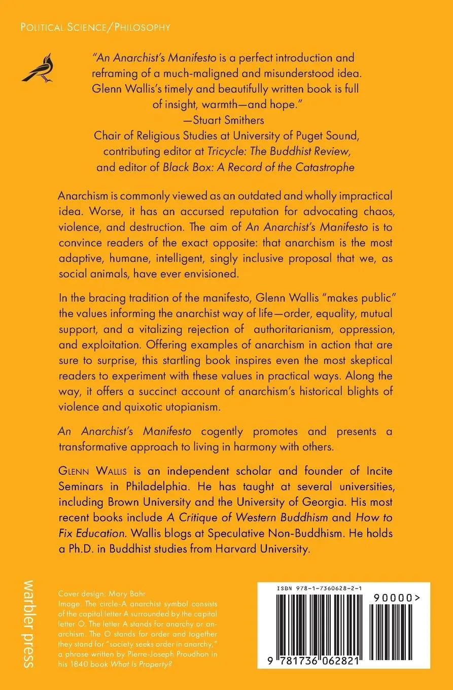 Rückseite: 9781736062821 | An Anarchist's Manifesto | Glenn Wallis | Taschenbuch | Englisch