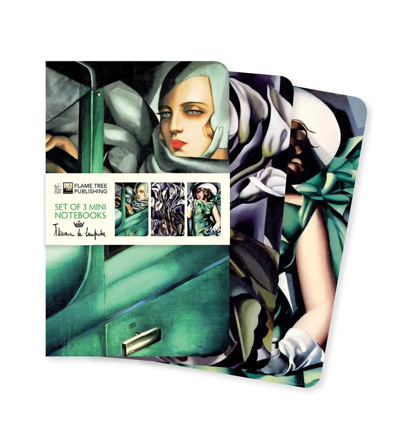 Cover: 9781839642821 | Tamara de Lempicka Set of 3 Mini Notebooks | Flame Tree Publishing