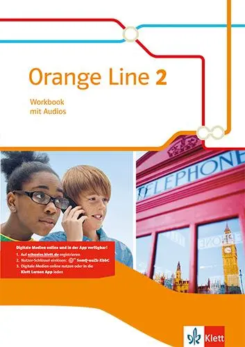 Cover: 9783125482821 | Orange Line 2. Workbook mit Audios | Frank Haß | Bundle | Orange Line