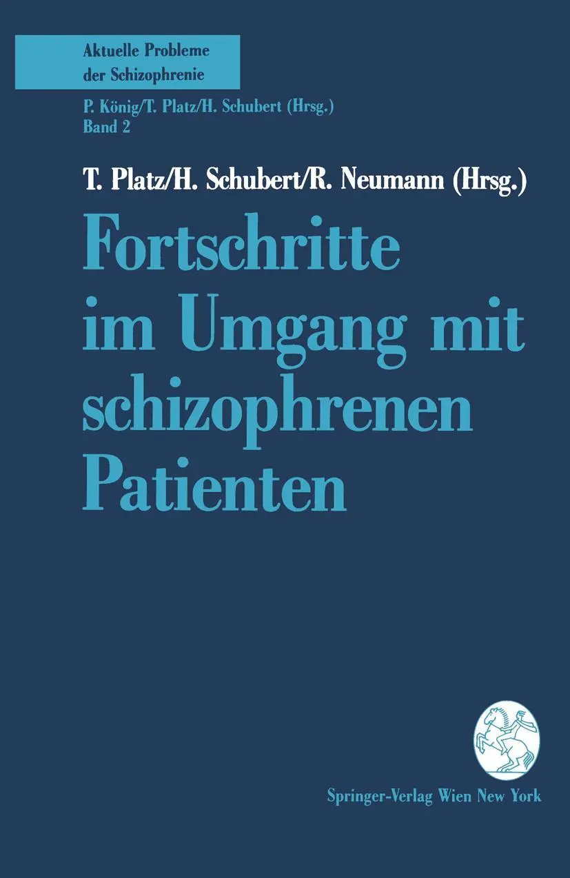Cover: 9783211822821 | Fortschritte im Umgang mit schizophrenen Patienten | T. Platz (u. a.)