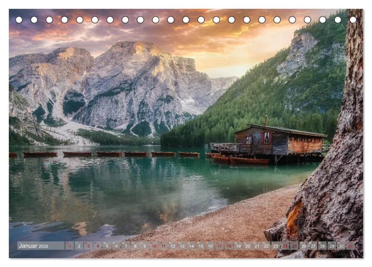 Bild: 9783457512821 | Verzauberte Bergwelten (Tischkalender 2026 DIN A5 quer), CALVENDO...
