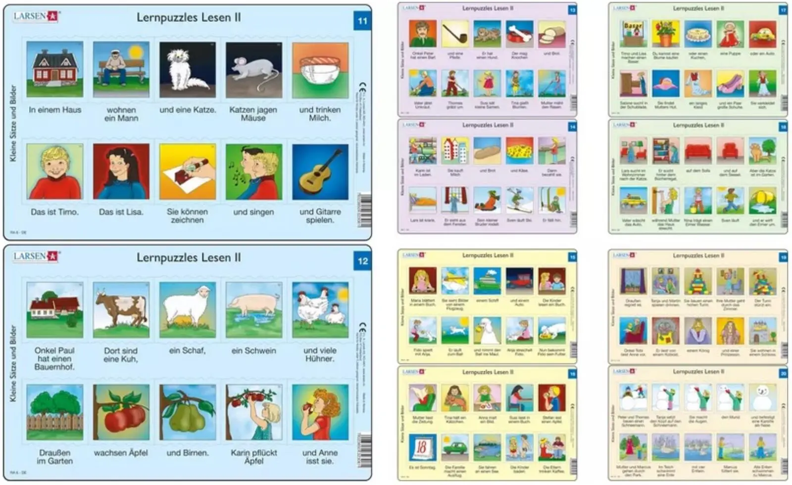 Cover: 7023852122921 | Puzzle - Lernpuzzles Lesen II (RA6-RA10) | Puzzle | Larsen