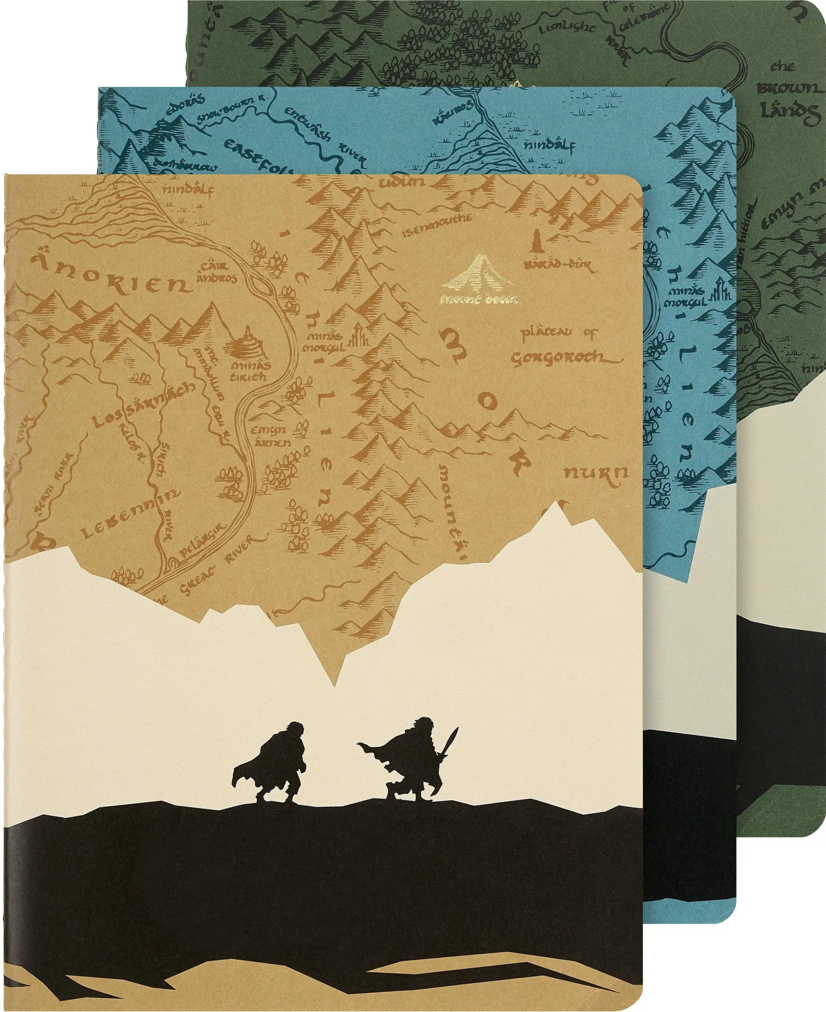 Cover: 8056711512921 | Moleskine Der Herr der Ringe Cahier (3er-Set), XL, liniert, weicher...