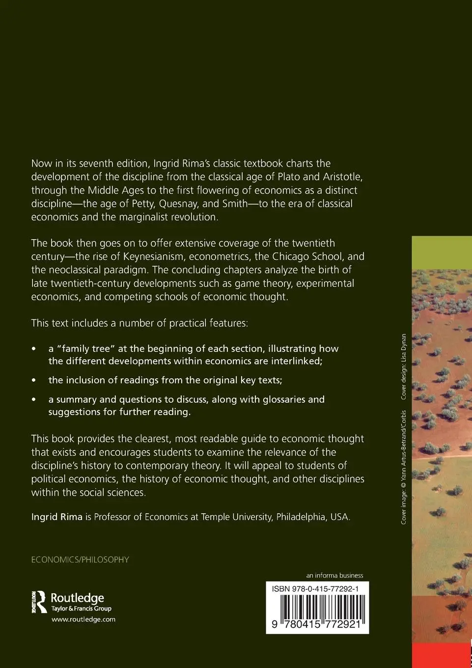 Rückseite: 9780415772921 | Development of Economic Analysis | Ingrid H. Rima | Taschenbuch | 2008