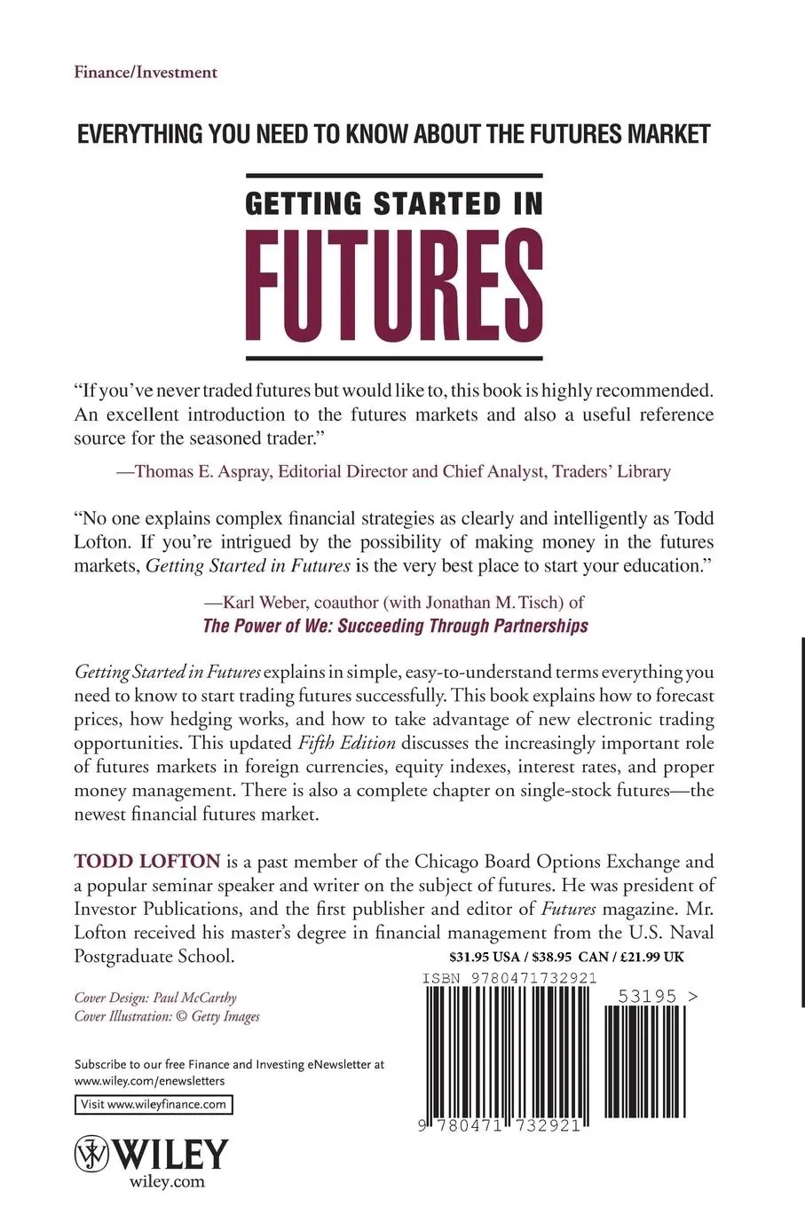 Rückseite: 9780471732921 | Getting Started in Futures | Todd Lofton | Taschenbuch | 304 S. | 2005