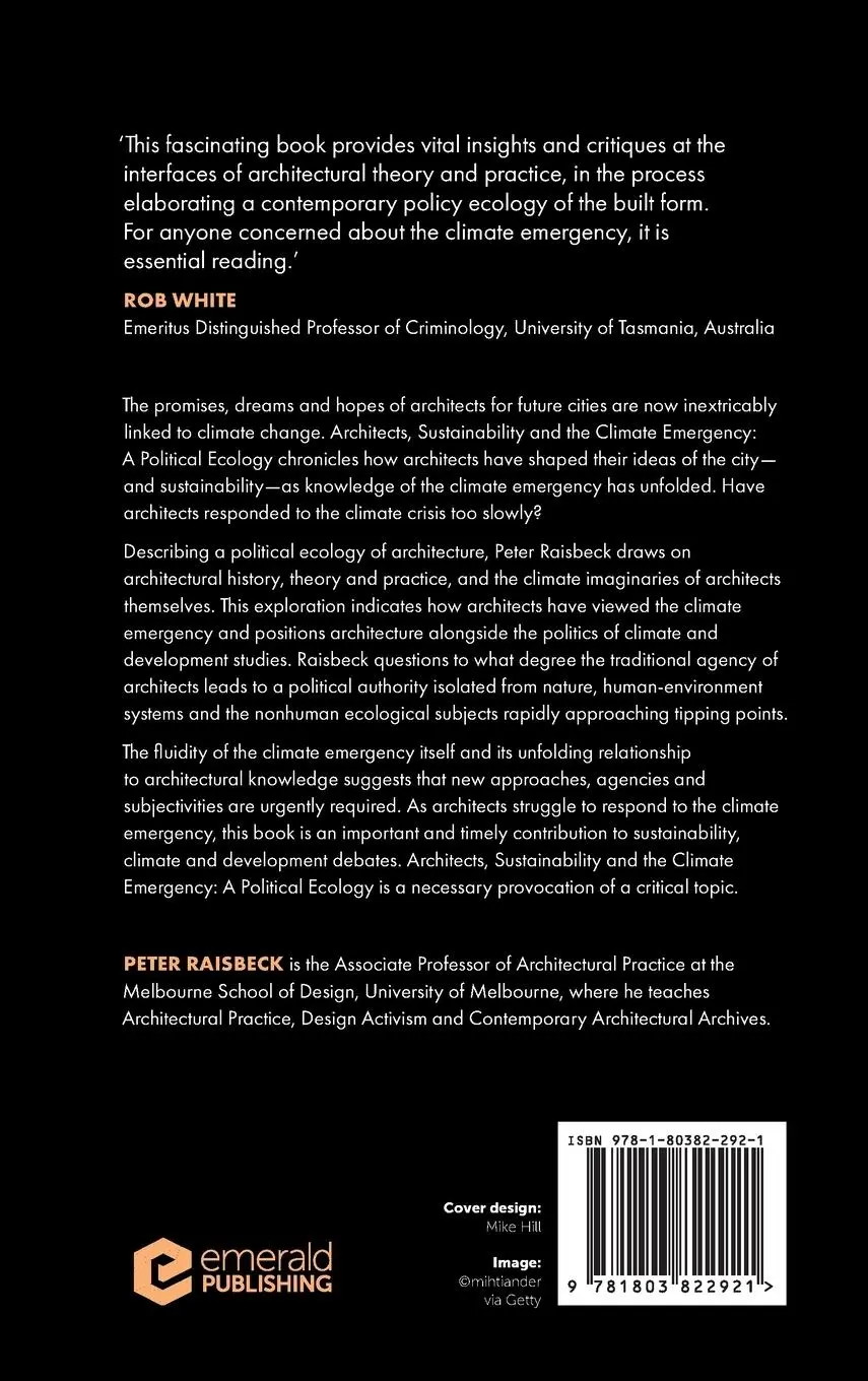 Rückseite: 9781803822921 | Architects, Sustainability and the Climate Emergency | Peter Raisbeck