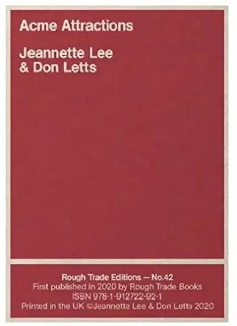 Cover: 9781912722921 | Acme Attractions - Jeannette Lee &amp; Don Letts (RT#42) | Letts | Buch