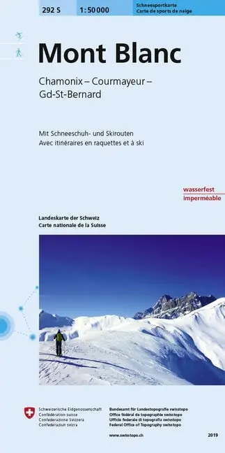 Cover: 9783302202921 | Landeskarte der Schweiz 292 S Mont Blanc | (Land-)Karte | Deutsch