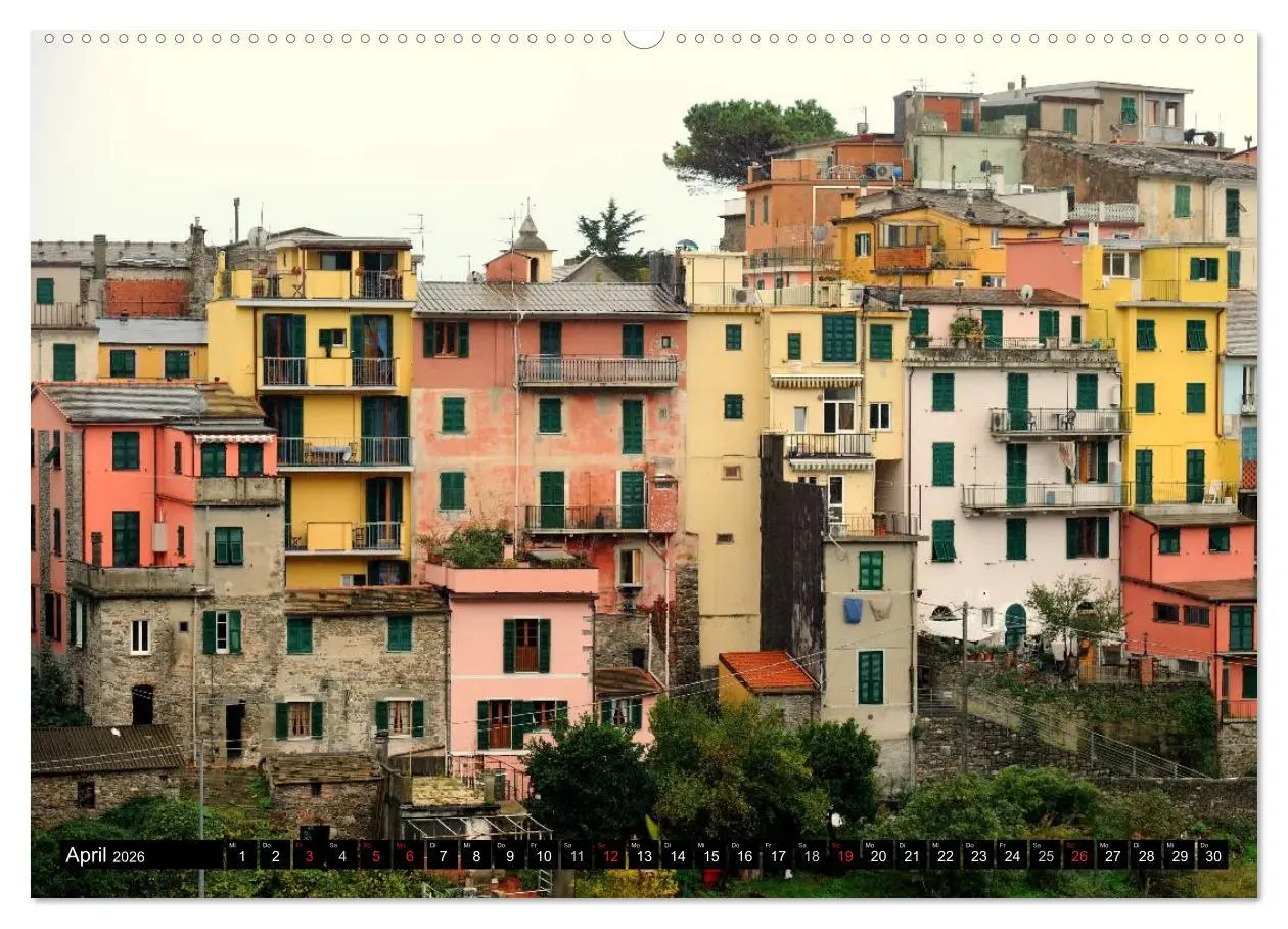 Bild: 9783516142921 | Cinque Terre (Wandkalender 2026 DIN A2 quer), CALVENDO Monatskalender