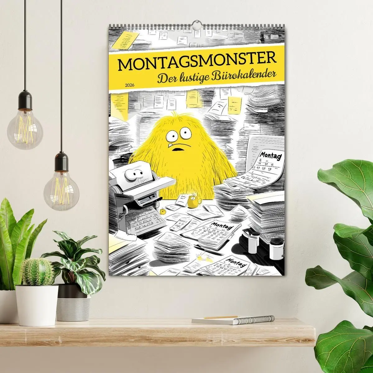 Bild: 9783516692921 | Montagsmonster - der lustige Bürokalender (Wandkalender 2026 DIN A2...