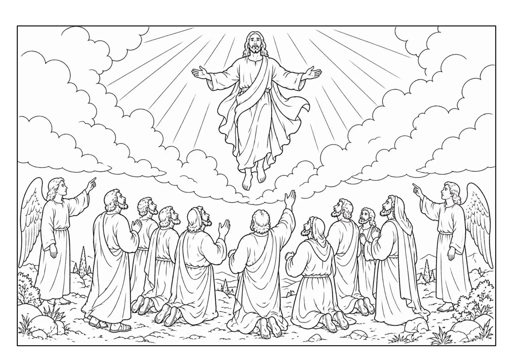 Bild: 9783986572921 | Bibel Malbuch für Kinder ab 8 Jahren und Erwachsene mit 74...