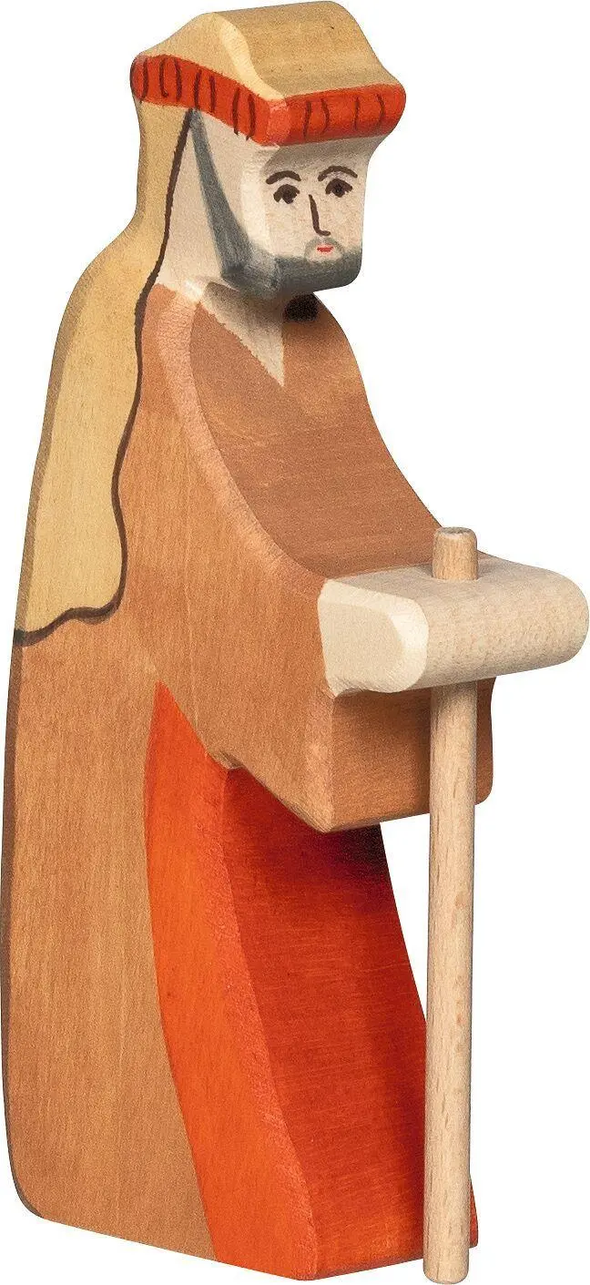 Cover: 4013594803021 | Hirte mit Stab 2 | ca. 7 x 2,6 x 15 cm, Holz, per Stück | 80302 | 2025