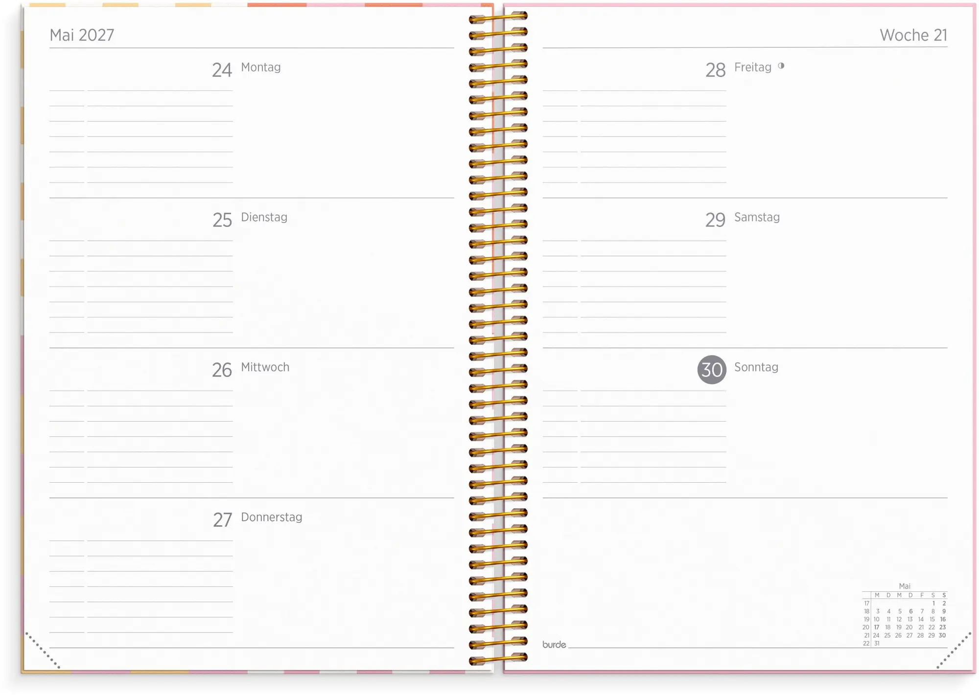Bild: 7340188013021 | Organizer &amp; Notes A5 Checkered 26/27 17M | Schuljahresplaner 2026/2027