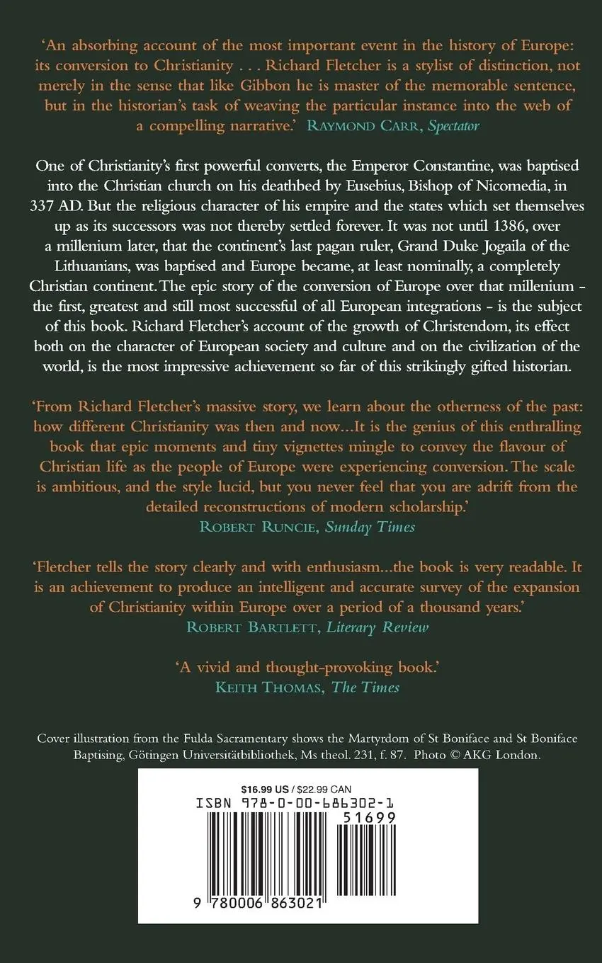 Rückseite: 9780006863021 | The Conversion of Europe | Richard Fletcher | Taschenbuch | Englisch