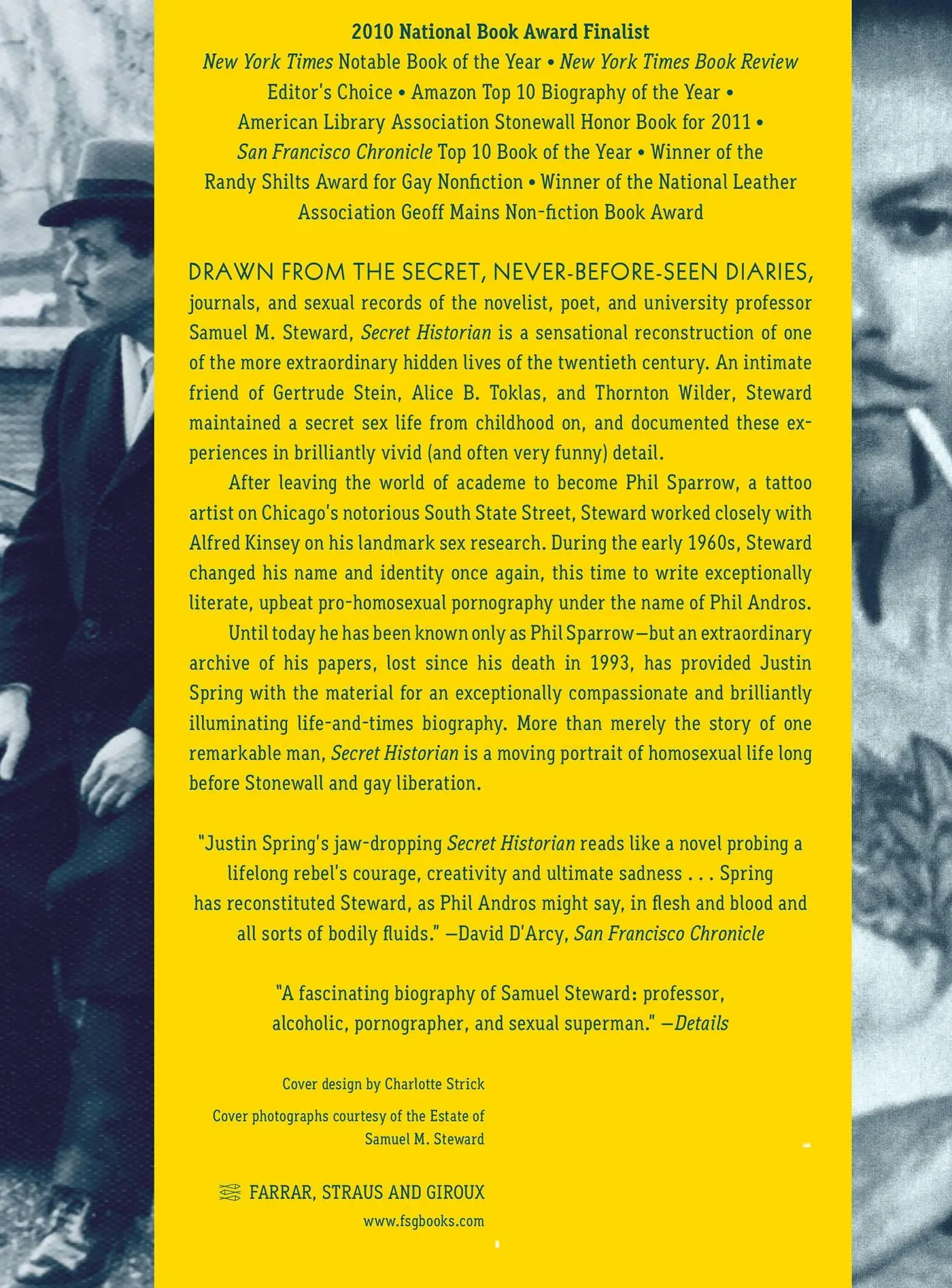 Rückseite: 9780374533021 | Secret Historian | Justin Spring | Taschenbuch | Englisch | 2011