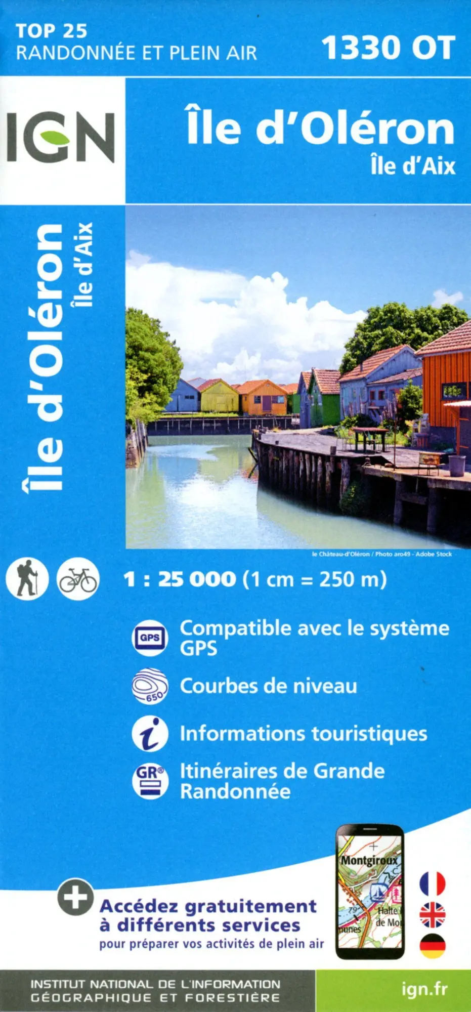 Cover: 9782758553021 | Île d'Oléron - Île d'Aix 1:25 000 | 1:25000 | (Land-)Karte | 2023