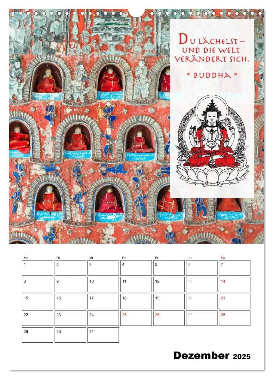 Bild: 9783457013021 | BUDDHAS ZITATE Buddhistische Weisheiten (Wandkalender 2025 DIN A3...