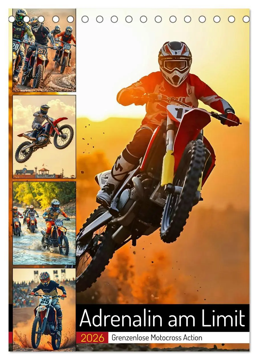 Cover: 9783457253021 | Adrenalin am Limit - Grenzenlose Motocross Action (Tischkalender...