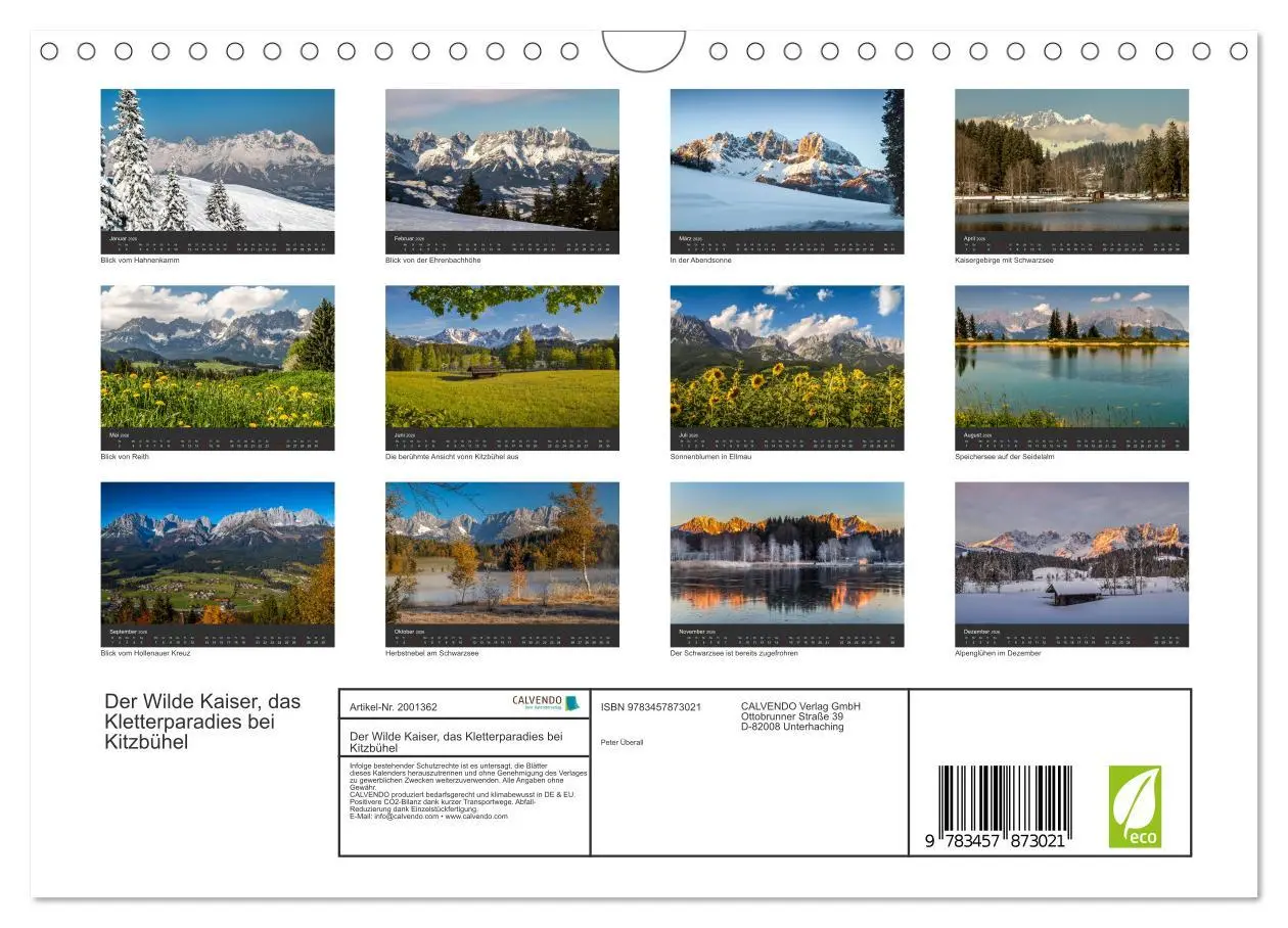 Bild: 9783457873021 | Der Wilde Kaiser, das Kletterparadies bei Kitzbühel (Wandkalender...