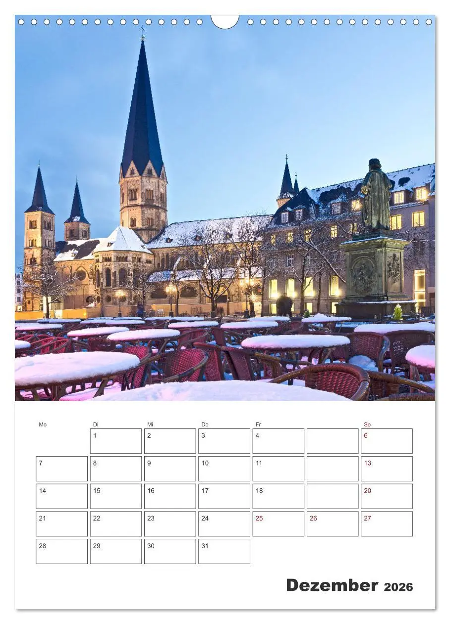 Bild: 9783516413021 | Beethovenstadt Bonn (Wandkalender 2026 DIN A3 hoch), CALVENDO...