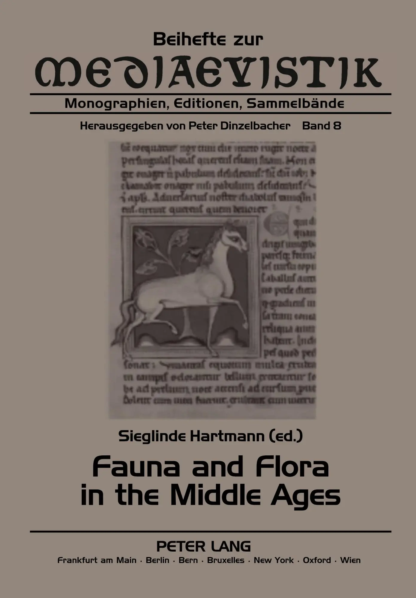 Cover: 9783631563021 | Fauna and Flora in the Middle Ages | Sieglinde Hartmann | Taschenbuch