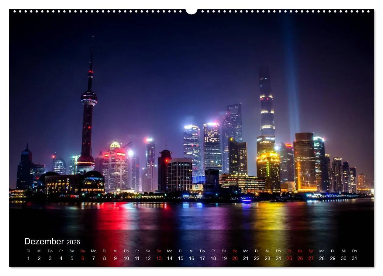 Bild: 9783516023121 | Shanghai - faszinierende Facetten (Wandkalender 2026 DIN A2 quer),...