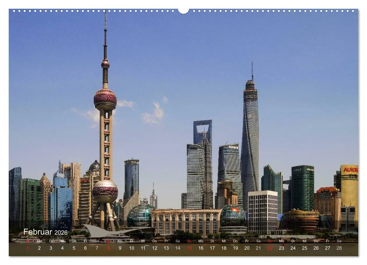 Bild: 9783516023121 | Shanghai - faszinierende Facetten (Wandkalender 2026 DIN A2 quer),...