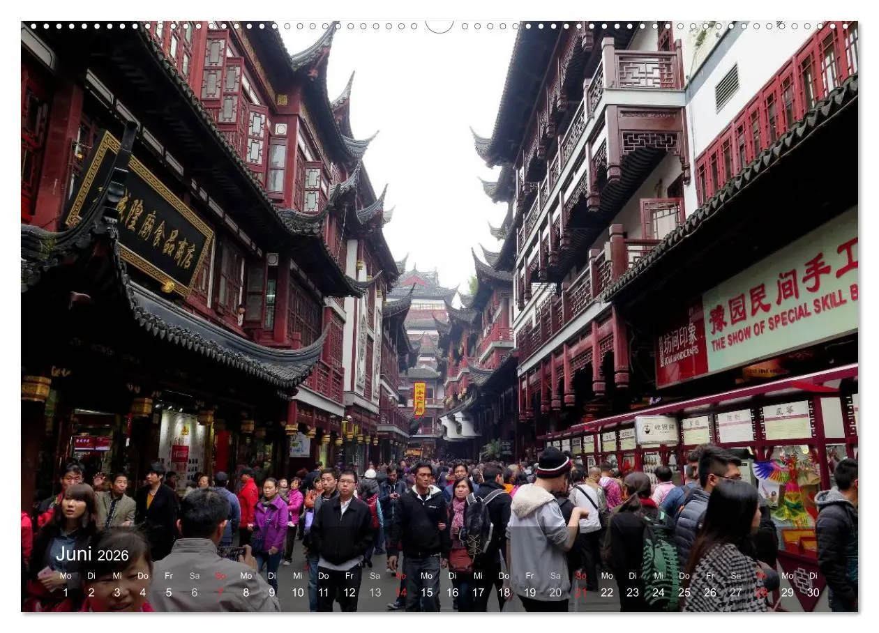 Bild: 9783516023121 | Shanghai - faszinierende Facetten (Wandkalender 2026 DIN A2 quer),...