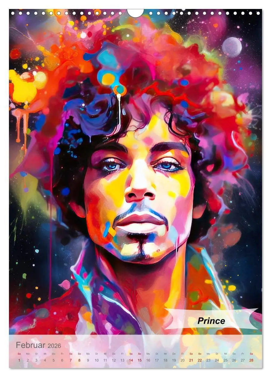 Bild: 9783516263121 | POP Legenden in Pop-Art (Wandkalender 2026 DIN A3 hoch), CALVENDO...