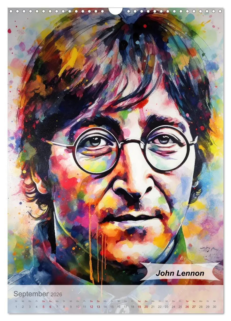Bild: 9783516263121 | POP Legenden in Pop-Art (Wandkalender 2026 DIN A3 hoch), CALVENDO...