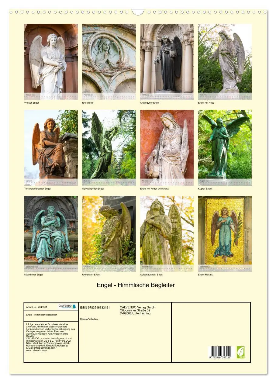 Bild: 9783516333121 | Engel - Himmlische Begleiter (Wandkalender 2026 DIN A2 hoch),...