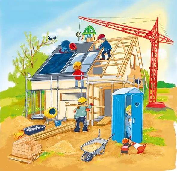 Cover: 4013594573221 | Schichtenpuzzle Wir bauen ein Haus | Spiel | Deutsch | 2024