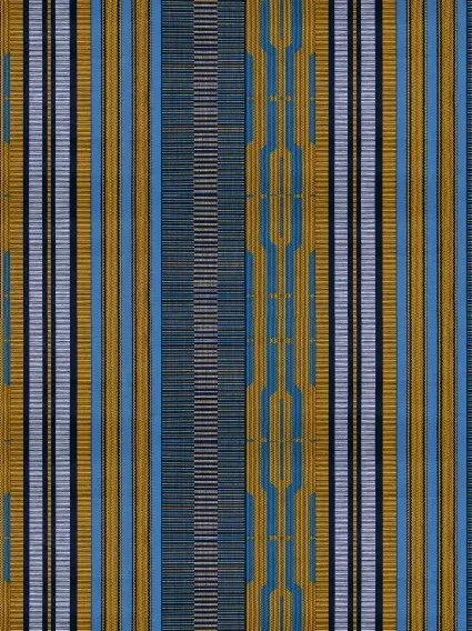 Bild: 4250915933221 | WAX Geschenkpapier, Die Farben Afrikas - Motiv Orange-blaue Kreise